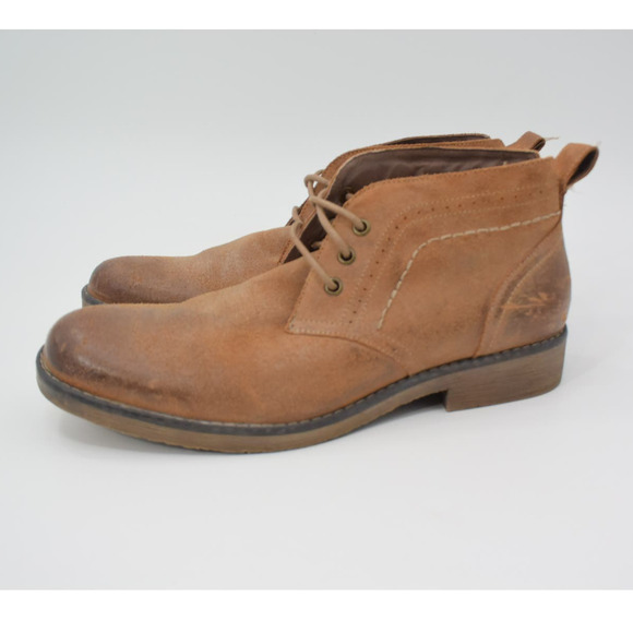 Roan Pharos Tan Leather Lace Up Chukka Boots Mens Size 8.5 main image 4